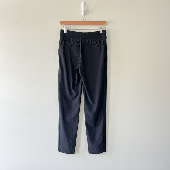 Athleta Brooklyn Ankle Activewear Pant in Black Gloss Stripe, Size 0 Tall - Picture 5 of 13